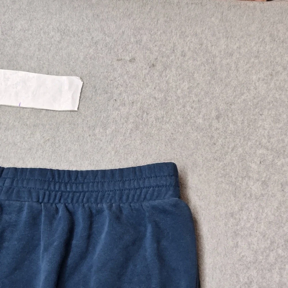 The North Face Men Activewear Pants L/G Blue Sweatpants Fleece Logo